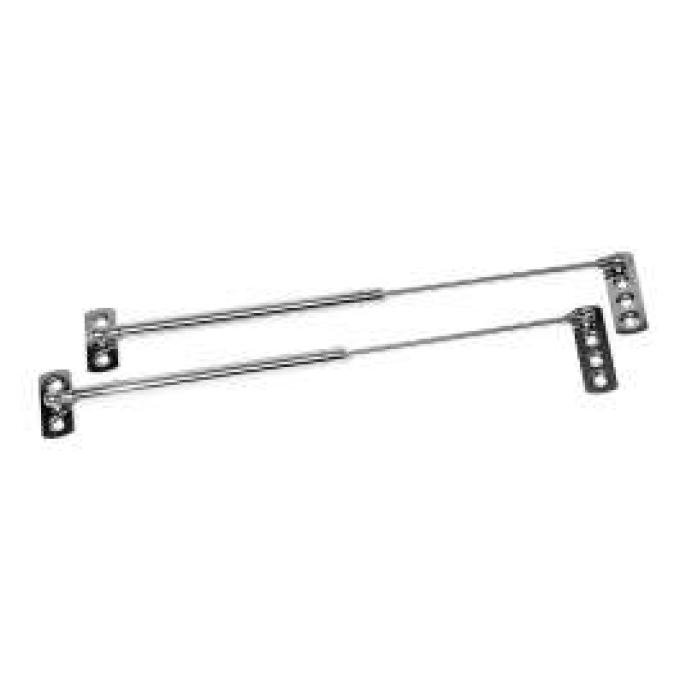 Chevy Liftgate Supports, Wagon, Gas Strut, Stainless Steel,1955-1957