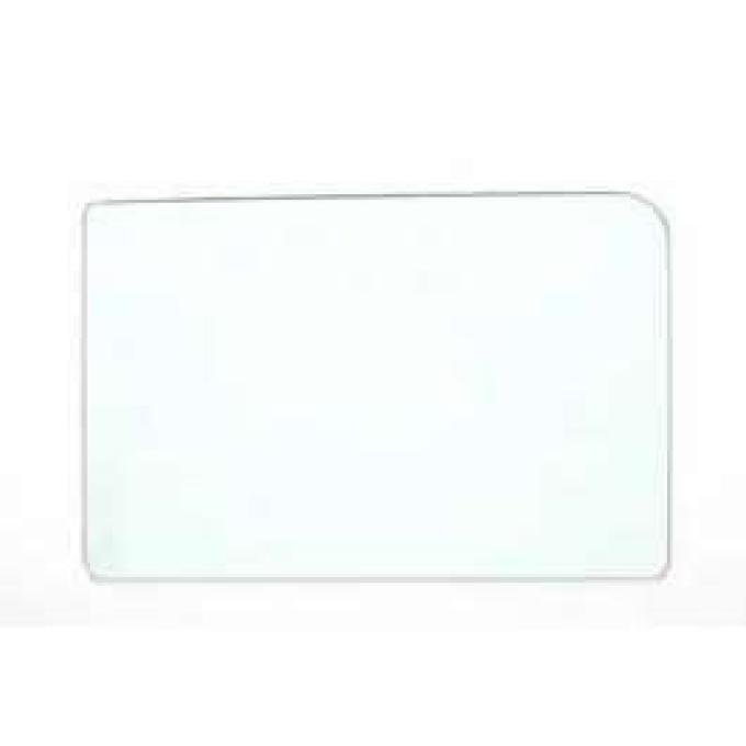 Chevy Front Door Glass, Clear, 4-Door Sedan Or Wagon, 1955-1957