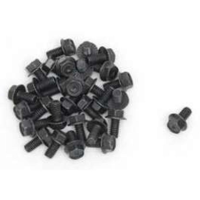 Chevy Engine Compartment Bolts, Black Oxide, 5/16, 1955-1957