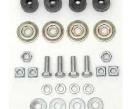 Chevy Shock Installation Hardware Kit, Front, 1955-1957