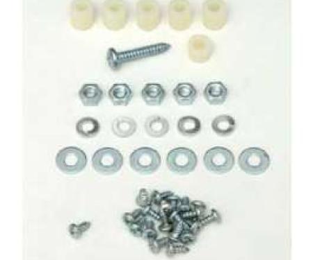 Chevy Heater Box Screws, Washers & Fasteners, Deluxe, 1955-1956