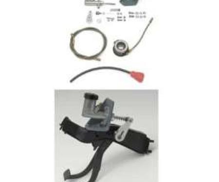 Chevy Hydraulic Clutch System, With Muncie 4-Speed, Jerico Transmission, 1955-1957