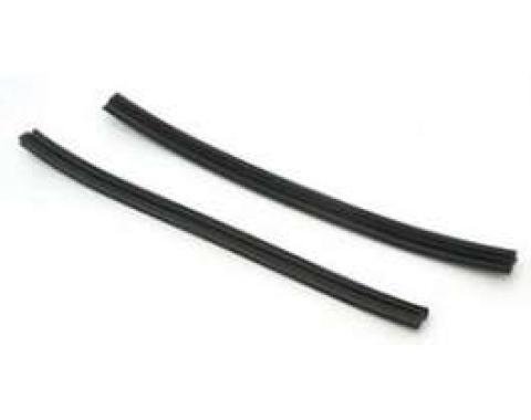 Chevy Weatherstripping, Rear Quarter Window, Vertical, Bel Air 2-Door Hardtop And Convertible, Without Cloth Covering, 1949-1954