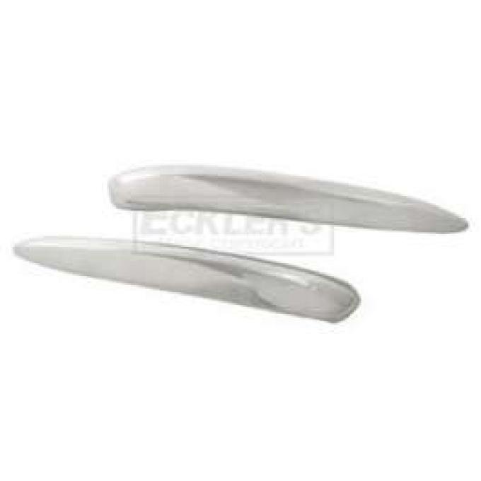 Early Chevy Stainless Rear Gravel Shield Spears, 1953-1954