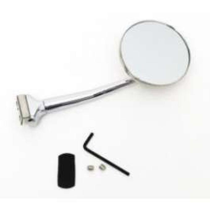 Chevy Outside Rear View Mirror, 3 Peep With Straight Arm, 1949-1954