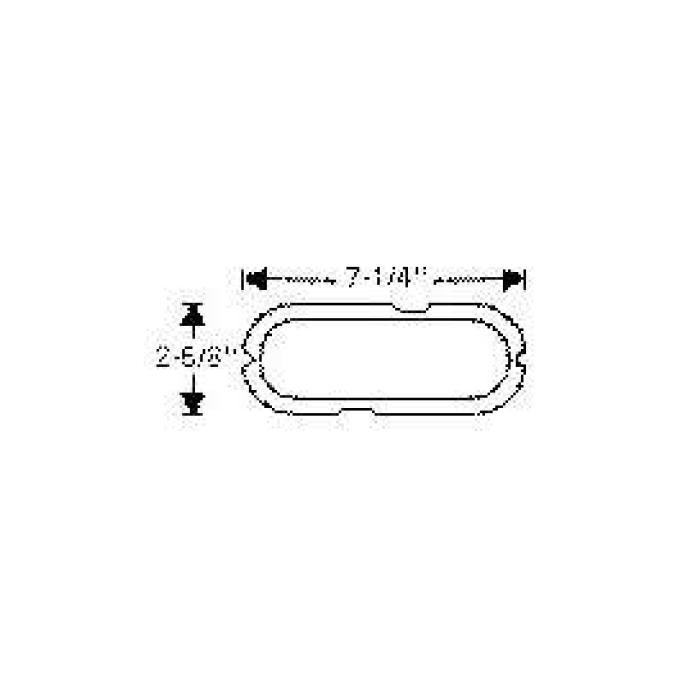 Chevy Lens Gaskets, Parking Light, Front, 1954