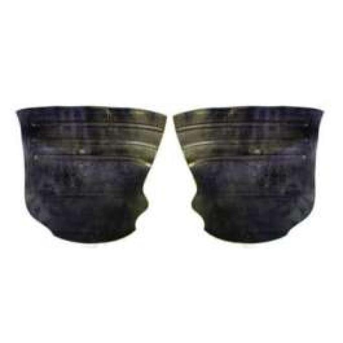 Chevy Gravel Shields, 2-Door, Rear Fender, Rubber, 1951-1952