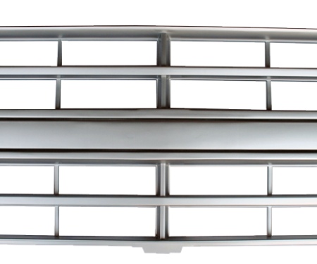 Key Parts '85-'87 C10 Grille, Argent, Single H/L w/o Molding 0851-044G