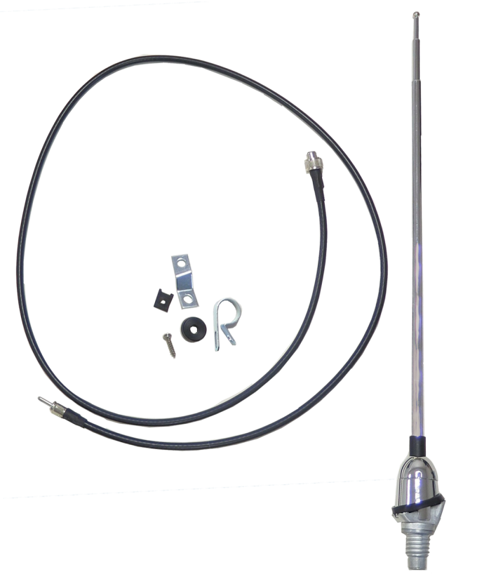 Key Parts '64-'66 Telescoping Antenna with Cable and Hardware 0848-111