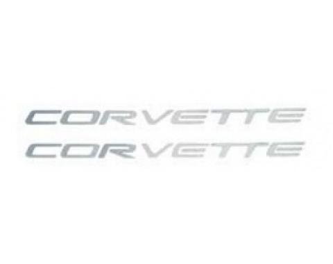 Corvette Fuel Rail Cover Decals,  "Corvette" Letters, 1997-2004