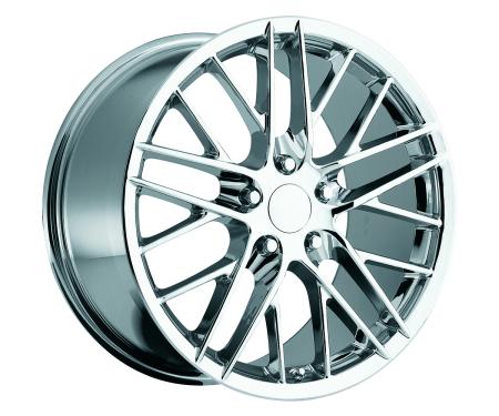 Corvette C6 2009 ZR1 Style Chrome Wheel Set, 18" x 8.5"/19" x 10", 2005-2013