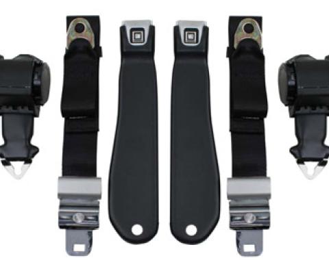 Seatbelt Solutions 1969 Chevrolet Corvette OE Style Vertical Mount Shoulder with Non Retractable Lap Belts, Premium