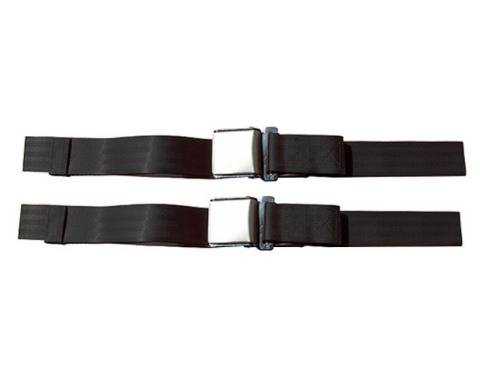 Seatbelt Solutions 1956-1962 Chevrolet Corvette Aluminum Lift Latch Lap Belt, Hambone