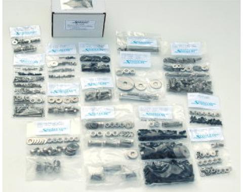Camaro Body Fastener Kit, Indented Hex Head Style, Stainless Steel, 1967-1969
