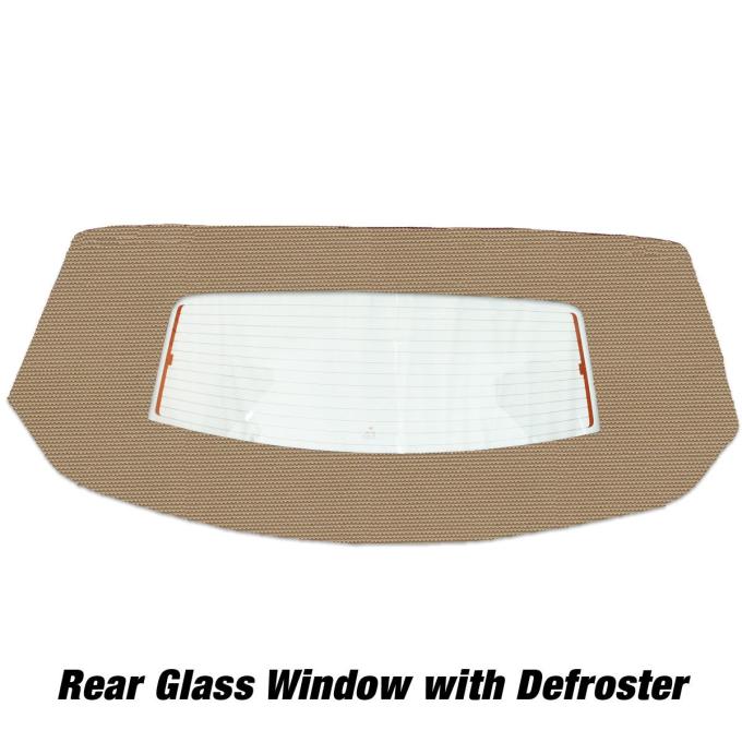 Kee Auto Top HG0361DF02TFS Convertible Rear Window - Vinyl, Direct Fit