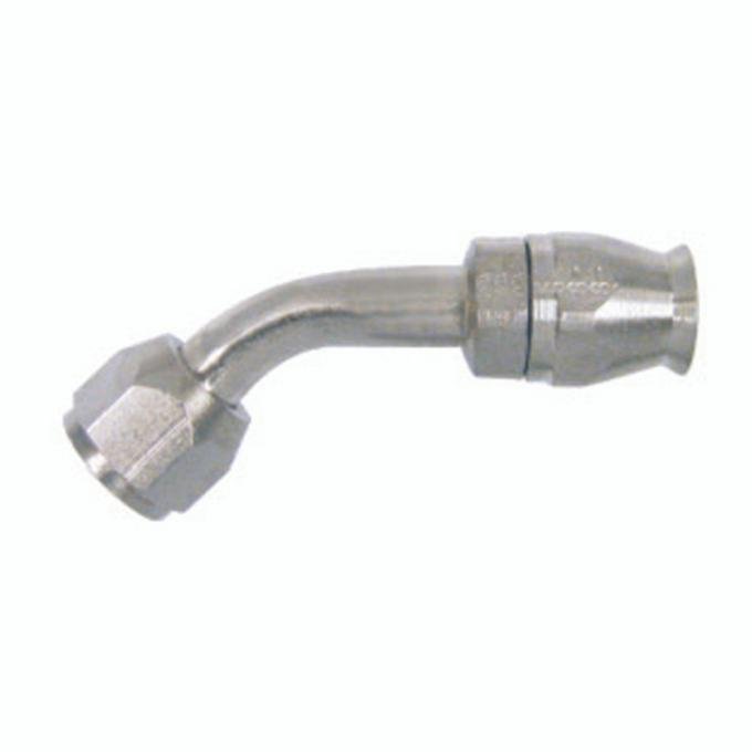 Vintage Air Braided Line Fitting 45 Degree for NO 6 Hose 36441-VUR