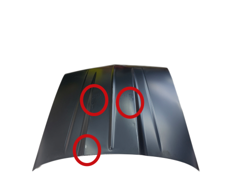 OER 1982-92 Camaro 4" Rise Steel Cowl Induction Hood with Standard Center Ridge BLEM 1668292