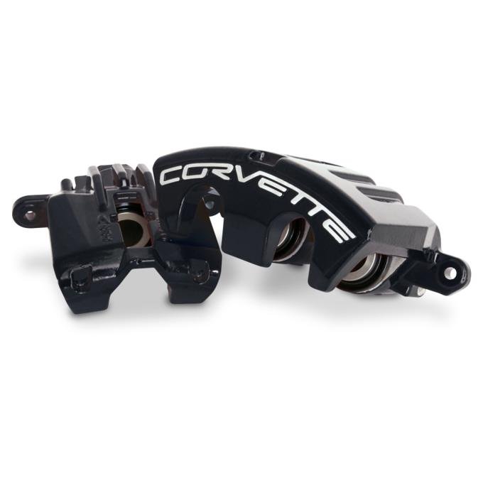 Corvette Remanufactured Brake Caliper Set, Powder Coated Black, 2005-2013