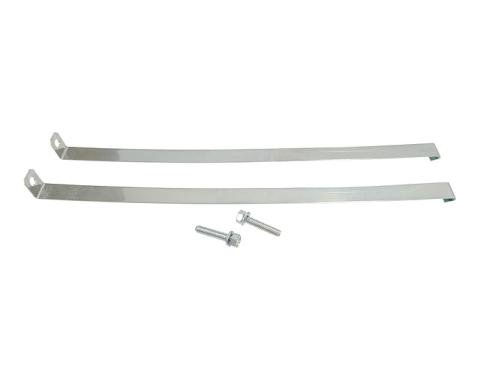 Corvette Expansion Tank Straps, with Replacement Bolts, 1964-1972