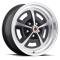 Legendary Wheels 15 X 7 Magnum Alloy Wheel, 5 on 4.75 BP, 4.25 BS, Gloss Black/Machined LW50-50757A