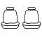 Covercraft 2014-2021 Toyota Tundra Carhartt SeatSaver Custom Seat Cover, Gravel SSC2474CAGY