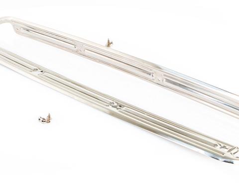 AMD Door Sill Plate, Stainless, No Logo, LH/RH Pair 445-4067-SSP