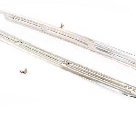 AMD Door Sill Plate, Stainless, No Logo, LH/RH Pair 445-4067-SSP