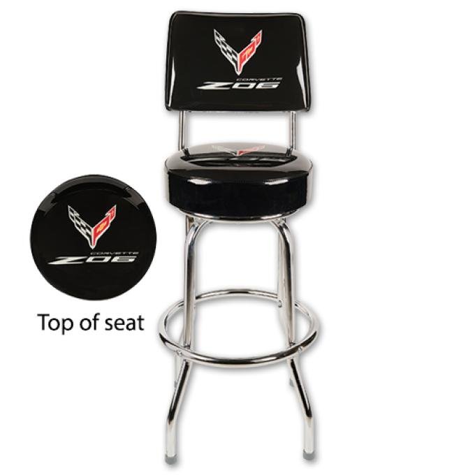 2023 Corvette Z06 Counter Stool w/Back 30"