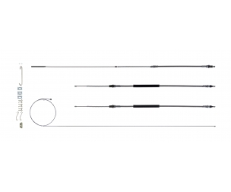 Right Stuff 1968-72 GM A-Body W/THM400, OE Steel Emergency Brake Cable Kit RSBCA04
