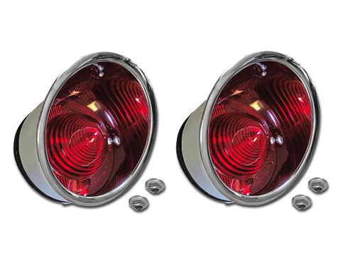 Corvette Taillight Assemblies, Outer Left & Right, 1961-1962