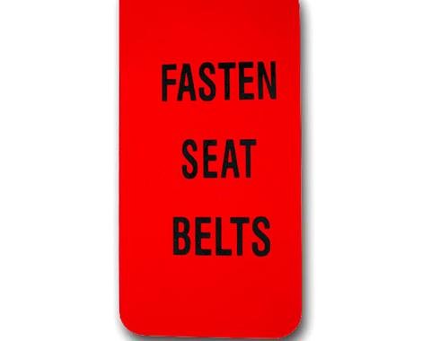 Corvette Lens, Seat Belt Warning, 1972-1976