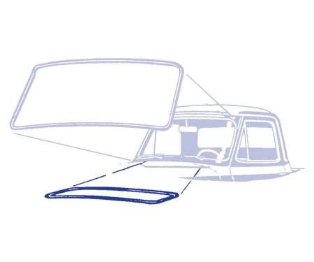 Dennis Carpenter Cowl Vent Gasket - 1953-56 Ford Truck BAAA-8102330-A