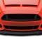 Cervini 2015-2017 Ford Mustang GT / V6 / EcoBoost Front Chin Spoiler C-Series Black Textured 4442-MB