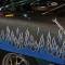 Fender Gripper Blue and Silver Flames Mat FG2302