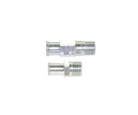 Nova Heater Hose Fittings, Small Block, For Cars Without Air Conditioning, 1967-1968