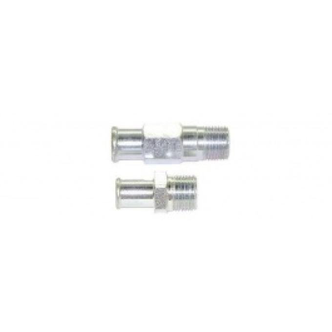 Nova Heater Hose Fittings, Small Block, For Cars Without Air Conditioning, 1967-1968