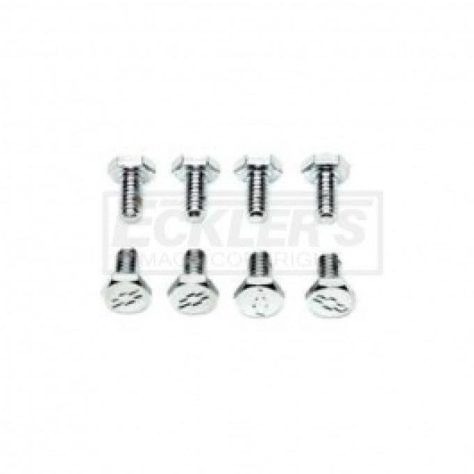 Nova And Chevy II Bowtie Valve Cover Bolts, Small Block, Chrome, For Cars With Steel Valve Covers, 1962-1979