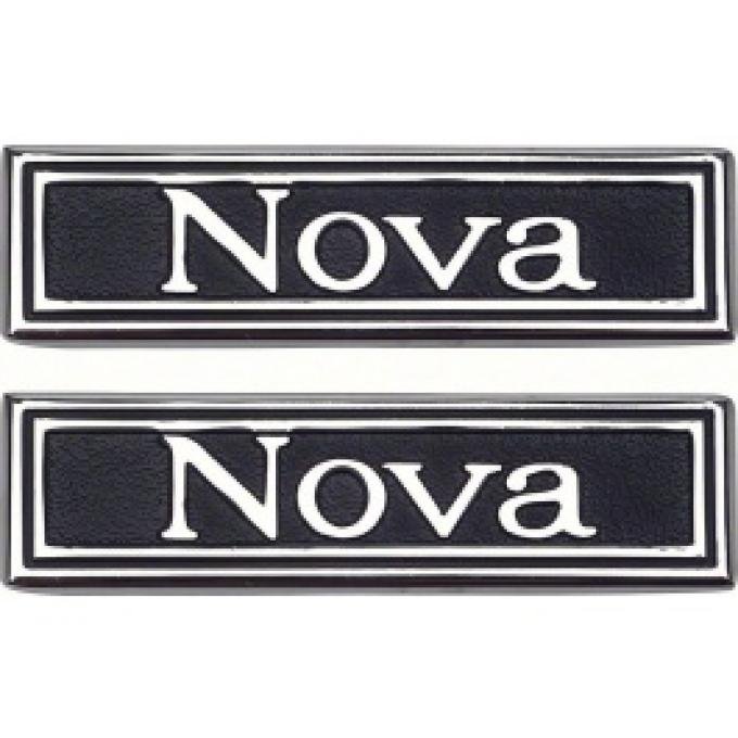 Nova Emblem, Door Panels, 1969-1971