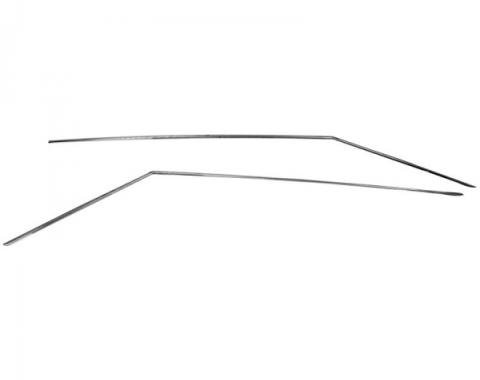 Nova Molding Set, Roof Drip Rail, Hardtop/Coupe, 2 Door, 1962-1965