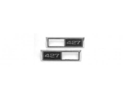 Nova Marker Light Bezels, Front, 427ci, 1968-1969