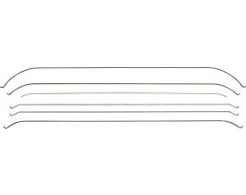 Nova Headliner Bows, Sedan, 2 Door, 1966-1967