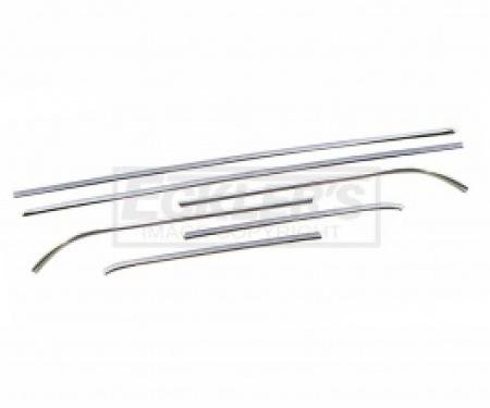 Nova Molding, Drip Rail, Roof, Sedan, 2 Door, 1968-1972