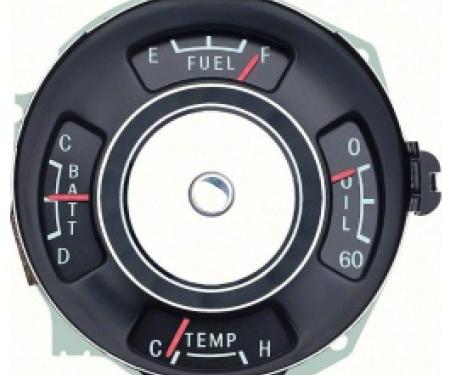 Nova Instrument Cluster, Four Gauge, Super Sport, 1965