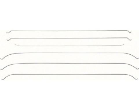 Nova Headliner Bows, Hardtop, 2 Door, 1966-1967