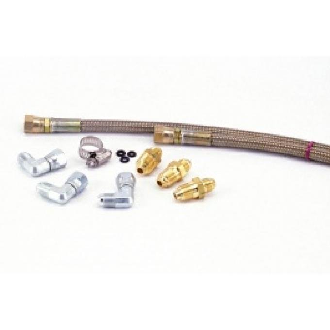 Nova Rack And Pinion Power Steering Hose Kit, For Original Style Pump, 1968-1974