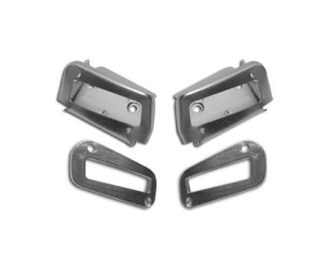 Corvette Shoulder Harness Seat Kit, Rear 4 Piece, 1970-1975