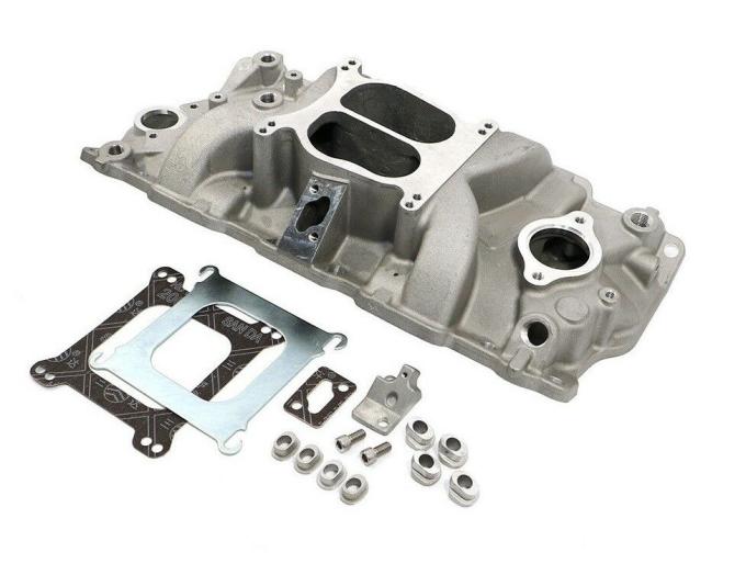 Corvette Intake Manifold, Small Block Satin, 1957-1973