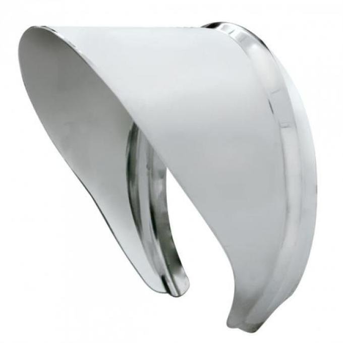United Pacific Stainless Steel 4" Round Peep Mirror Visor C5002