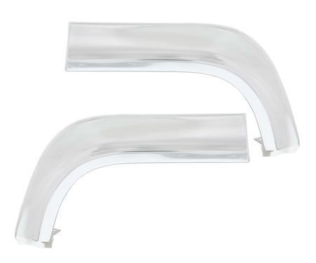 United Pacific Front Upper Eyebrows Moldings For 1963 Chevy Passenger Car C6332