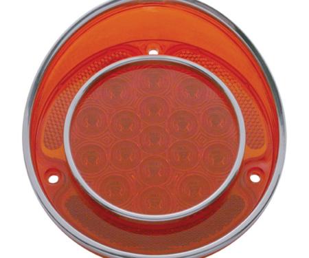 United Pacific 17 LED Tail Light W/Stainless Steel Trim For 1968-73 Chevy Corvette CTL6804LED